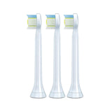 DiamondClean Compact Brush Heads in White with medium bristles for effective oral care