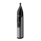 Philips NT3650/16 Nose, Ear & Eyebrow Trimmer with Protective Guard System, dual-sided precision blade, and textured handle for comfortable, safe, and efficient grooming