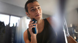 Philips S1151/00 Shaver 1000 Series with ComfortCut blades, 3D floating heads, waterproof design, 40 minutes cordless use, ergonomic handle, and one-touch open for easy cleaning, offering fast, clean, and comfortable wet or dry shaving.