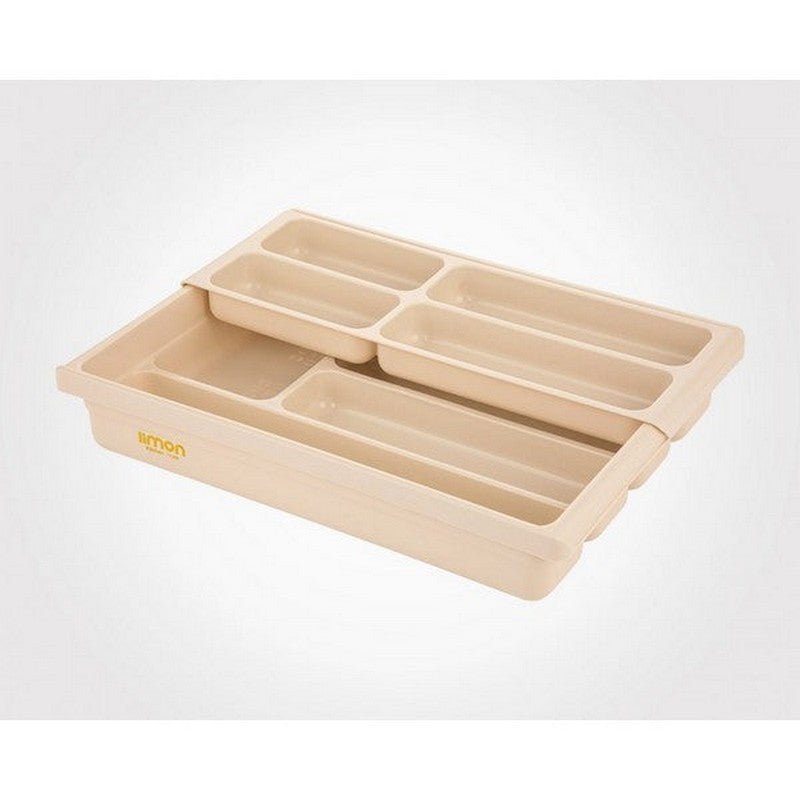 Elegant Plastic Cutlery Rack with classic design and royal shape, 30x41x8 cm.