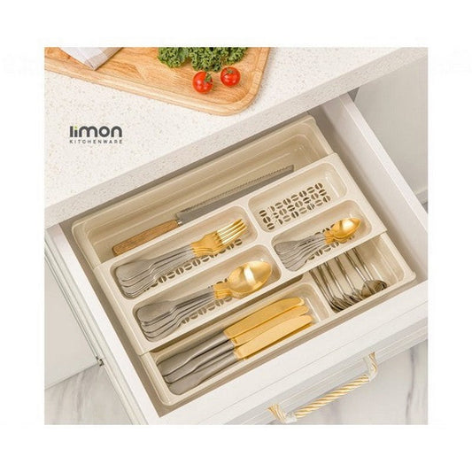 Elegant Plastic Cutlery Rack with classic design and royal shape, 30x41x8 cm.