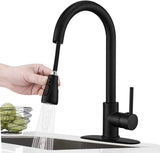 Stylish Kitchen Pull Out Mixer Steel in Brushed Nickel and Black Finish.