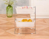 Rectangle onion rack for compact kitchen storage, ideal for organizing vegetables like onions and potatoes.