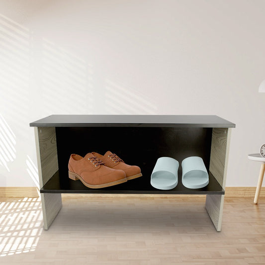 SleekStride™ Minimalist 2-Shelf Shoe Rack - Contemporary Storage for Modern Living