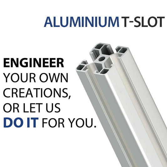 Lucky Extruded Aluminium Alloy Anodised T Slot V Slot Profile Rail Section Extrusion 40 40