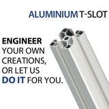 Lucky Extruded Aluminium Alloy Anodised T Slot V Slot Profile Rail Section Extrusion 40 40