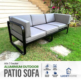 Atis 3 Seater Aluminium Outdoor Patio Sofa