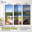 InsectGuard - Aluminium Retractable Screen Door with Pleated Zig Zag Mesh