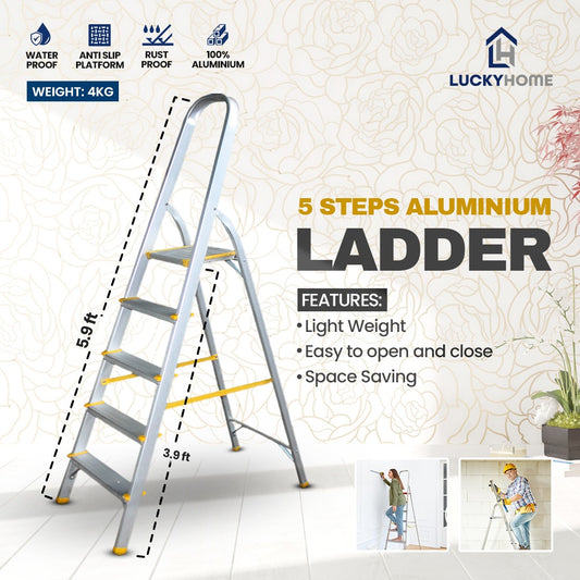 5 Step Aluminum Ladder LP5