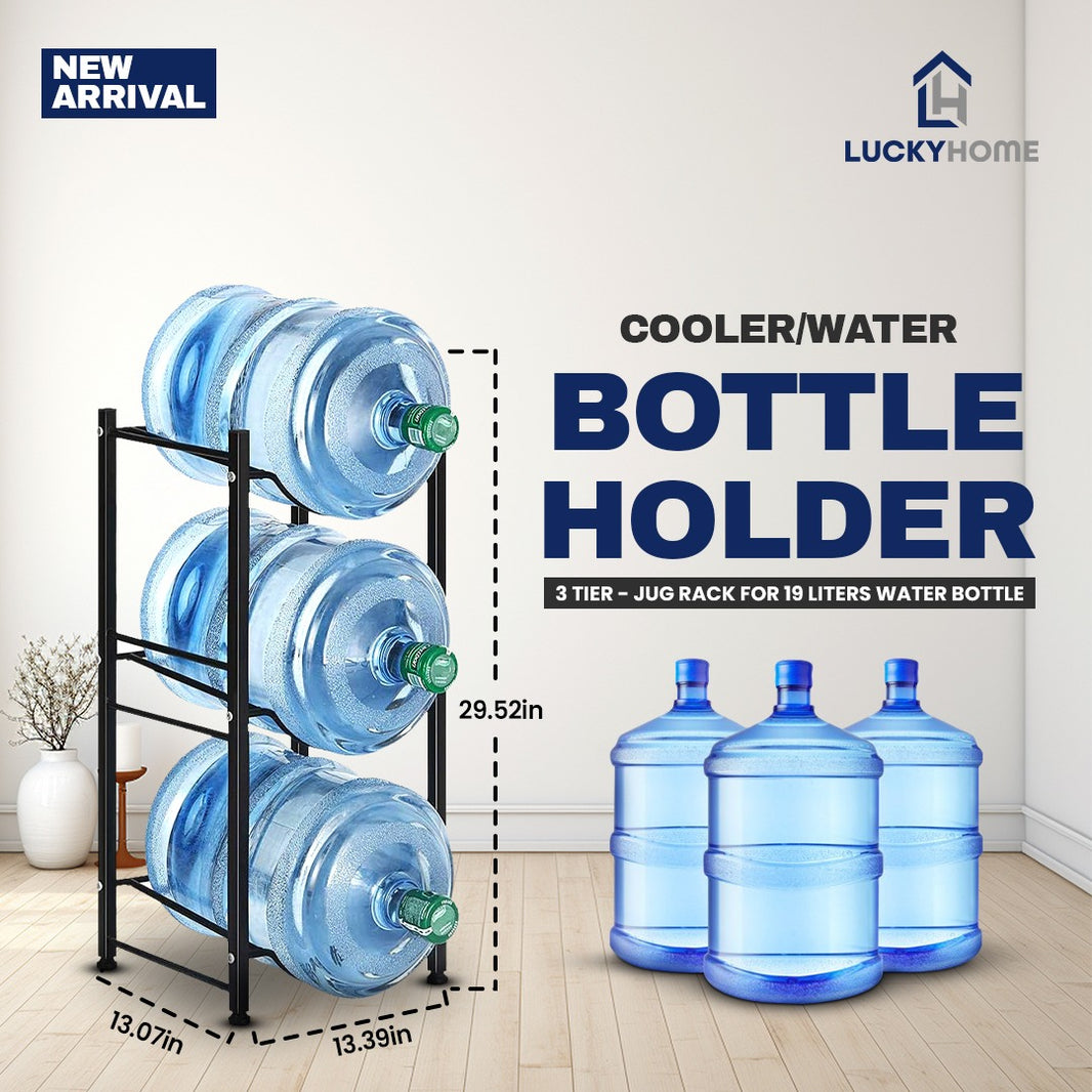 Water Botel Racks 5 Tier 19 Litre Water Bottle Holder | Durable, Space-Saving Water ...
