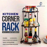 Kitchen Corner Rack with 3 Compartments