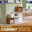 White 4-Compartment Cabinet