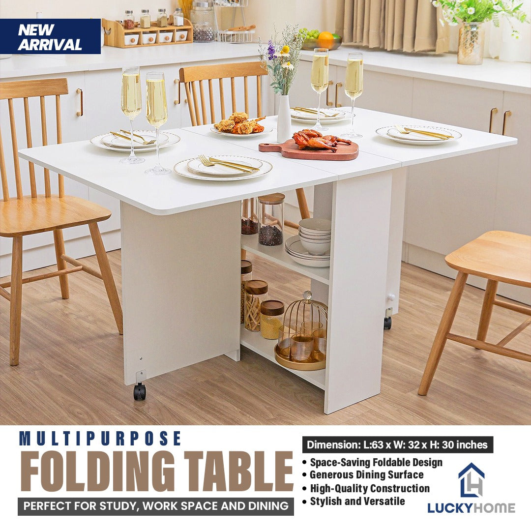 Multipurpose Folding Table – Perfect for Study, Work space and Dining.