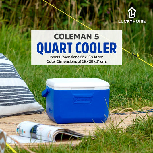 Coleman 5 Quart Cooler - Ice Box for Camping & Outdoor (4.7L )