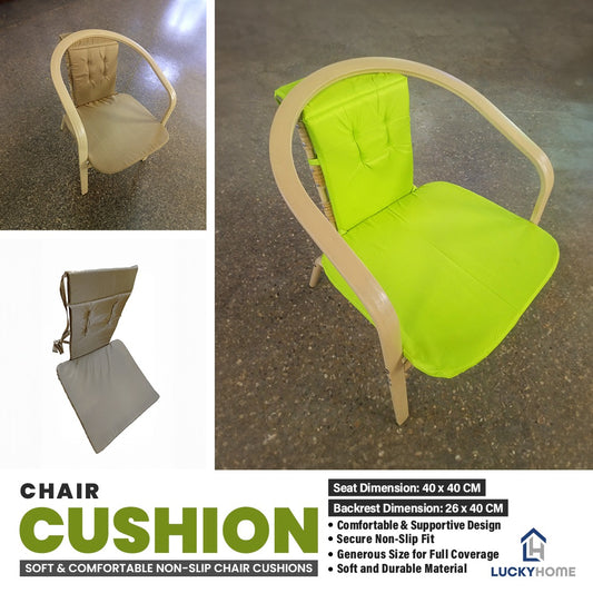 Chairs Cushion, Soft & Comfortable Non-Slip Chair Cushions with Ties – Ideal for Dining & Garden Chairs (40x40 CM)