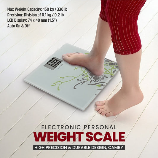 Electronic Personal Weight Scale High Precision & Durable Design, Camry B-420H