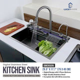 High Quality Digital Stainless Steel Kitchen Sink – Piano Button Digital Waterfall Sink