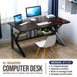 K-Shaped Computer Desk – Modern Study & Gaming Table with Storage - 4ft x 2ft