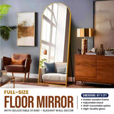 Full-Size Floor Mirror with Adjustable Stand – Elegant Wall Decor - 6ft x 2ft