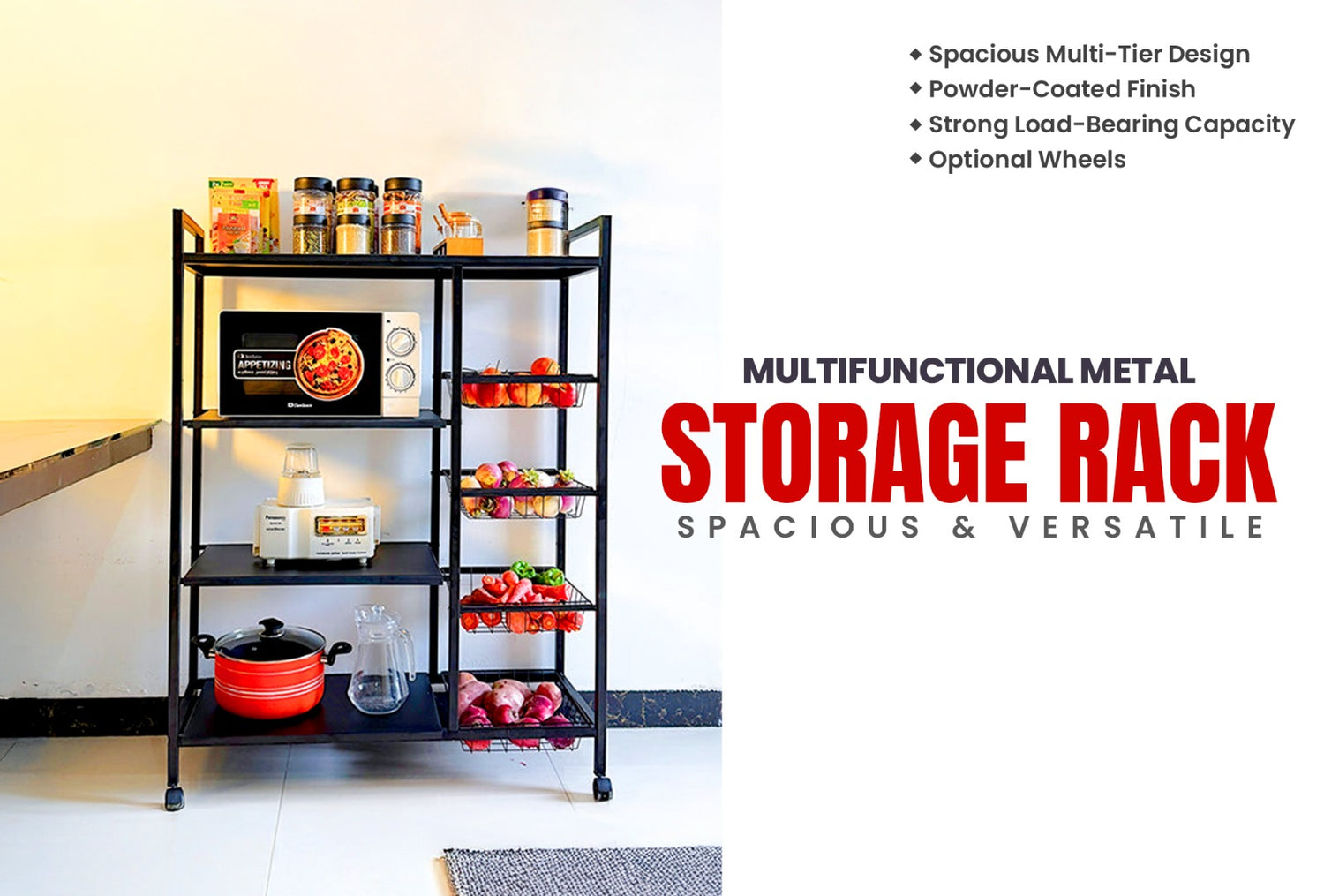 Washer Dryer Storage Shelf Bathroom Space Saving Organizer Rack Standing Rack