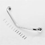 Stainless steel bathroom toilet hand grip support bar, designed for seniors and disabled individuals, with a heavy-duty 150kg load-bearing capacity, measuring 22 inches wide, 4 inches deep, and 10 inches high