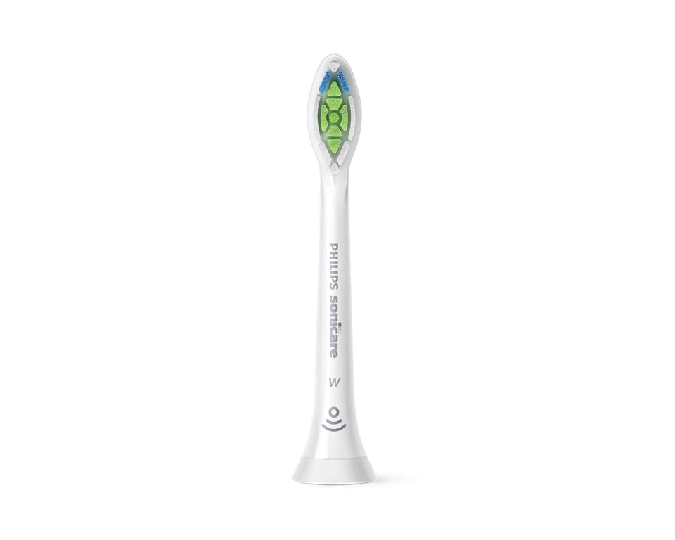 Philips Sonicare W DiamondClean Standard toothbrush heads with medium bristles for plaque removal, teeth whitening, and optimal oral care.