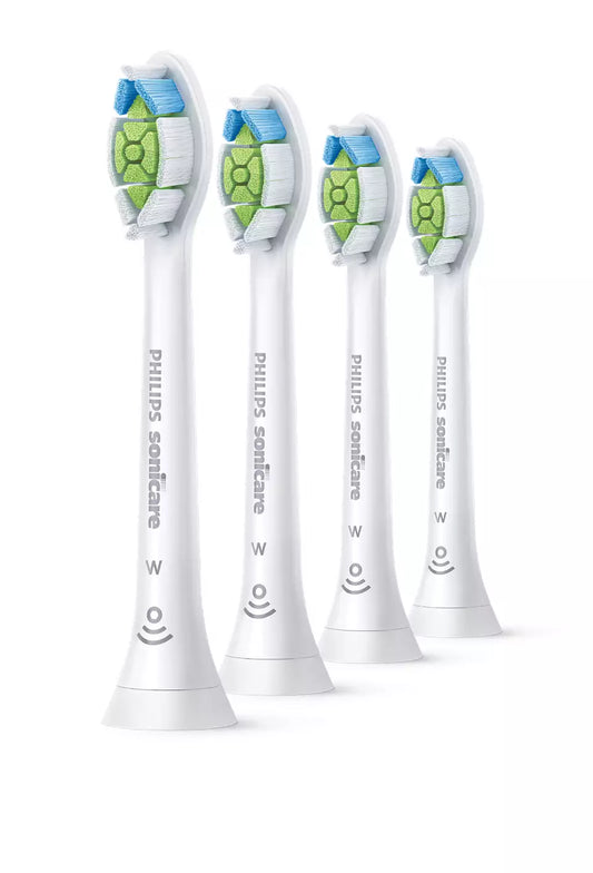 Philips Sonicare W DiamondClean Standard toothbrush heads with medium bristles for plaque removal, teeth whitening, and optimal oral care.