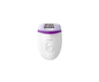 Compact and efficient BRE225/01 Satinelle Essential Corded Epilator for smooth hair removal.