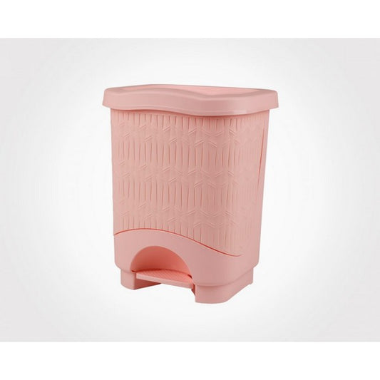 Durable 18L plastic dustbin with compact dimensions, perfect for home or office waste disposal.