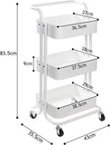 Modern 3 Tier Rolling Kitchen Trolley Rack – Convenient and Practical Organizer