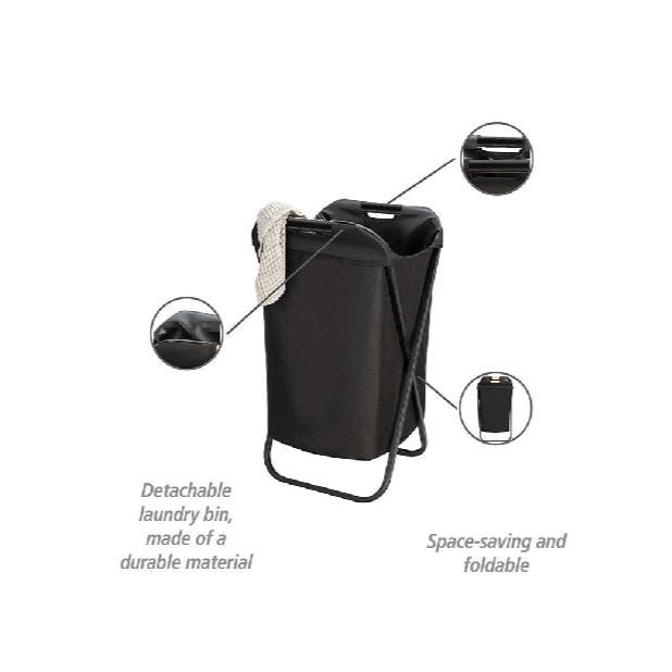 Laundry Care Set: Hamper, Aluminum Ironing Stand & Cloth Hanger