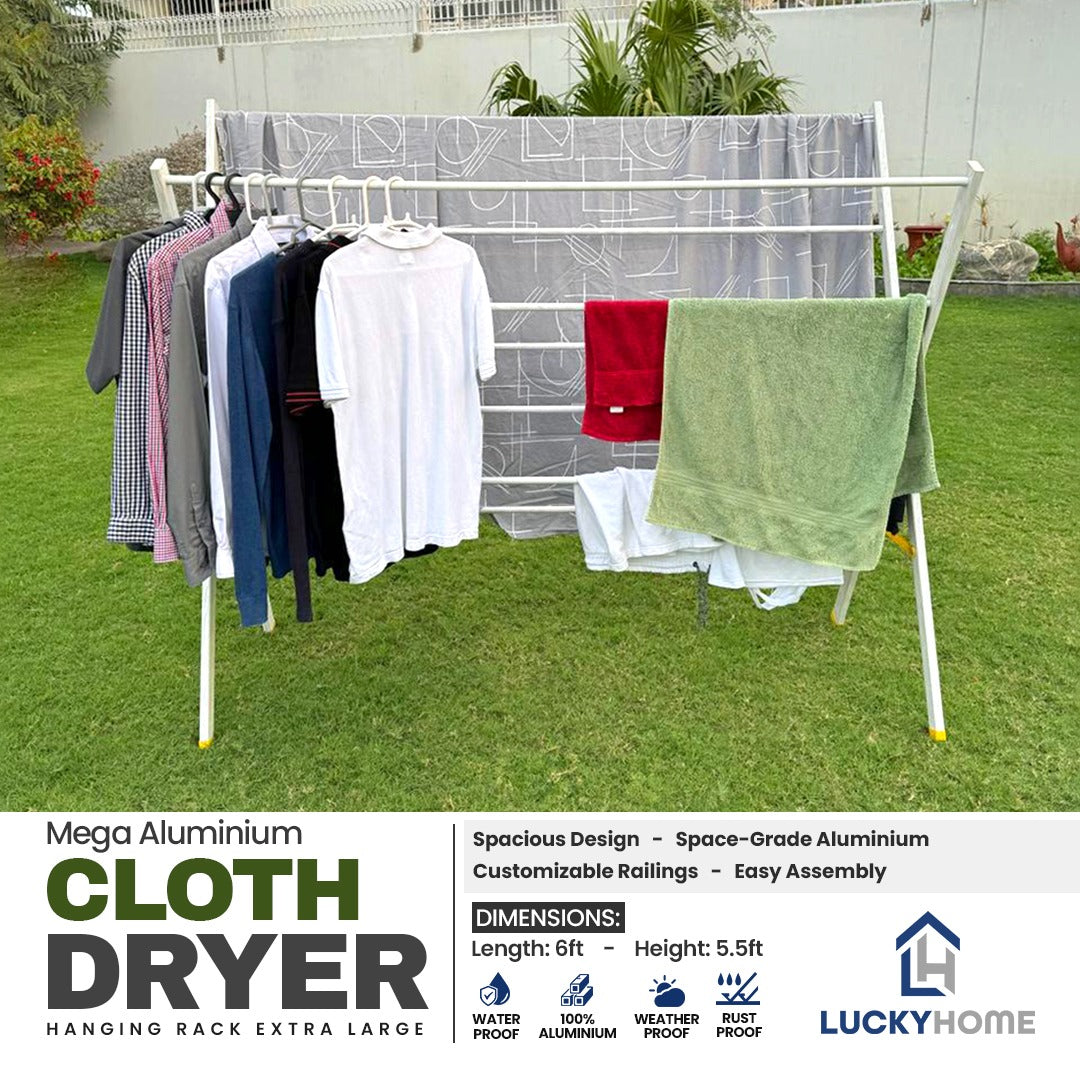 Discover the Aluminum Cloth Dryer Set, featuring the Alufold Pro and Mega Cloth Dryer. Durable, rust-resistant, and space-saving solutions for efficient laundry drying, perfect for any home.