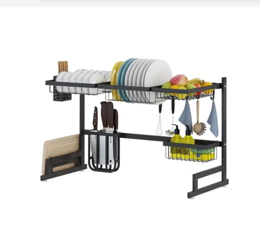 over sink dish drying rack