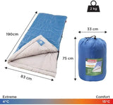 Lightweight Coleman Sun Ridge 40°F Warm Weather Sleeping Bag designed for comfort in warm weather camping, with soft liner and durable insulation.