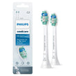 Philips Sonicare C2 Optimal Plaque Defence Brush Heads in White with medium bristles for superior plaque removal and gum health.