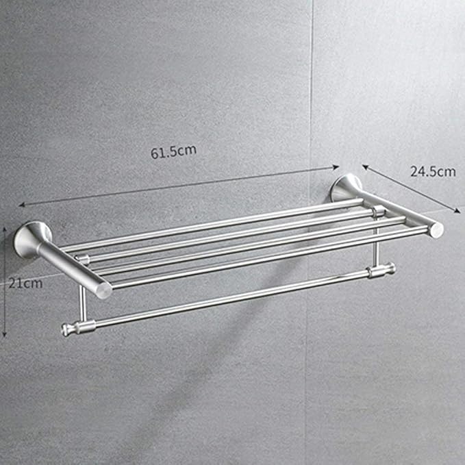 Contemporary bathroom towel holder shelf, easy to install