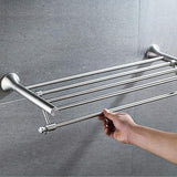 Durable stainless steel towel rack shelf, 61.5x24.5x21 cm