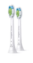 Philips Sonicare W2 Optimal White Standard brush heads with diamond-shaped bristles for plaque removal, whitening, and improved gum health.