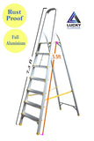 Aluminium 7 Step Ladder With Handle Rust Proof Light Weight Long Lasting Heavy Duty Lucky Aluminium Lucky Home Alu Mall Manufacturers of Ladders Cloth Dryers Mops Tables Furniture in Pakistan 1