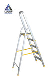 Aluminium 5 Step Ladder With Handle Rust Proof Light Weight Long Lasting Heavy Duty Lucky Aluminium Lucky Home Alu Mall Manufacturers of Ladders Cloth Dryers Mops Tables Furniture in Pakistan