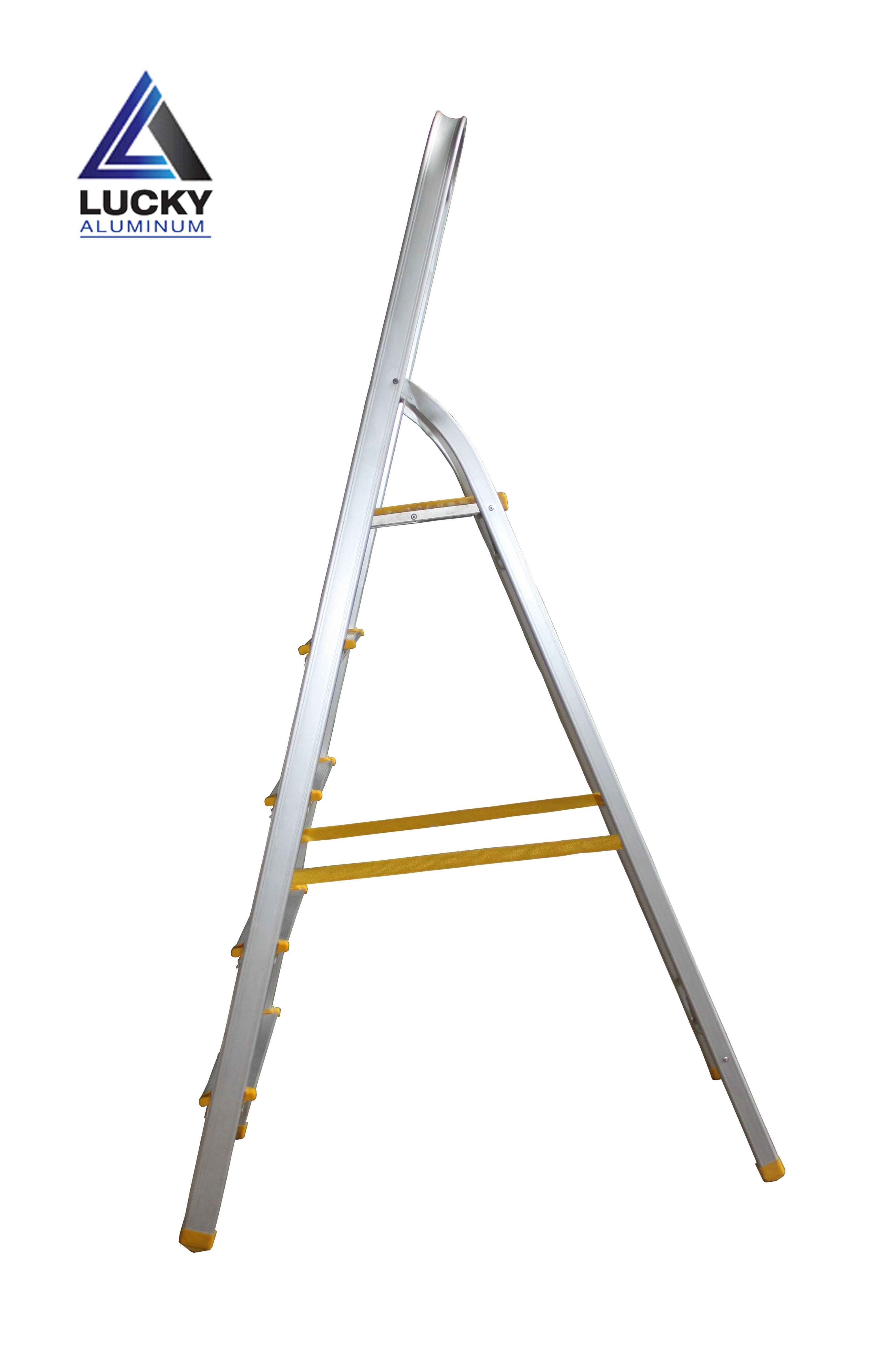 Aluminium 5 Step Ladder With Handle Rust Proof Light Weight Long Lasting Heavy Duty Lucky Aluminium Lucky Home Alu Mall Manufacturers of Ladders Cloth Dryers Mops Tables Furniture in Pakistan