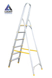 Aluminium 6 Step Ladder With Handle Rust Proof Light Weight Long Lasting Heavy Duty Lucky Aluminium Lucky Home Alu Mall Manufacturers of Ladders Cloth Dryers Mops Tables Furniture in Pakistan