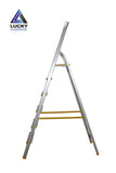 Aluminium 6 Step Ladder With Handle Rust Proof Light Weight Long Lasting Heavy Duty Lucky Aluminium Lucky Home Alu Mall Manufacturers of Ladders Cloth Dryers Mops Tables Furniture in Pakistan