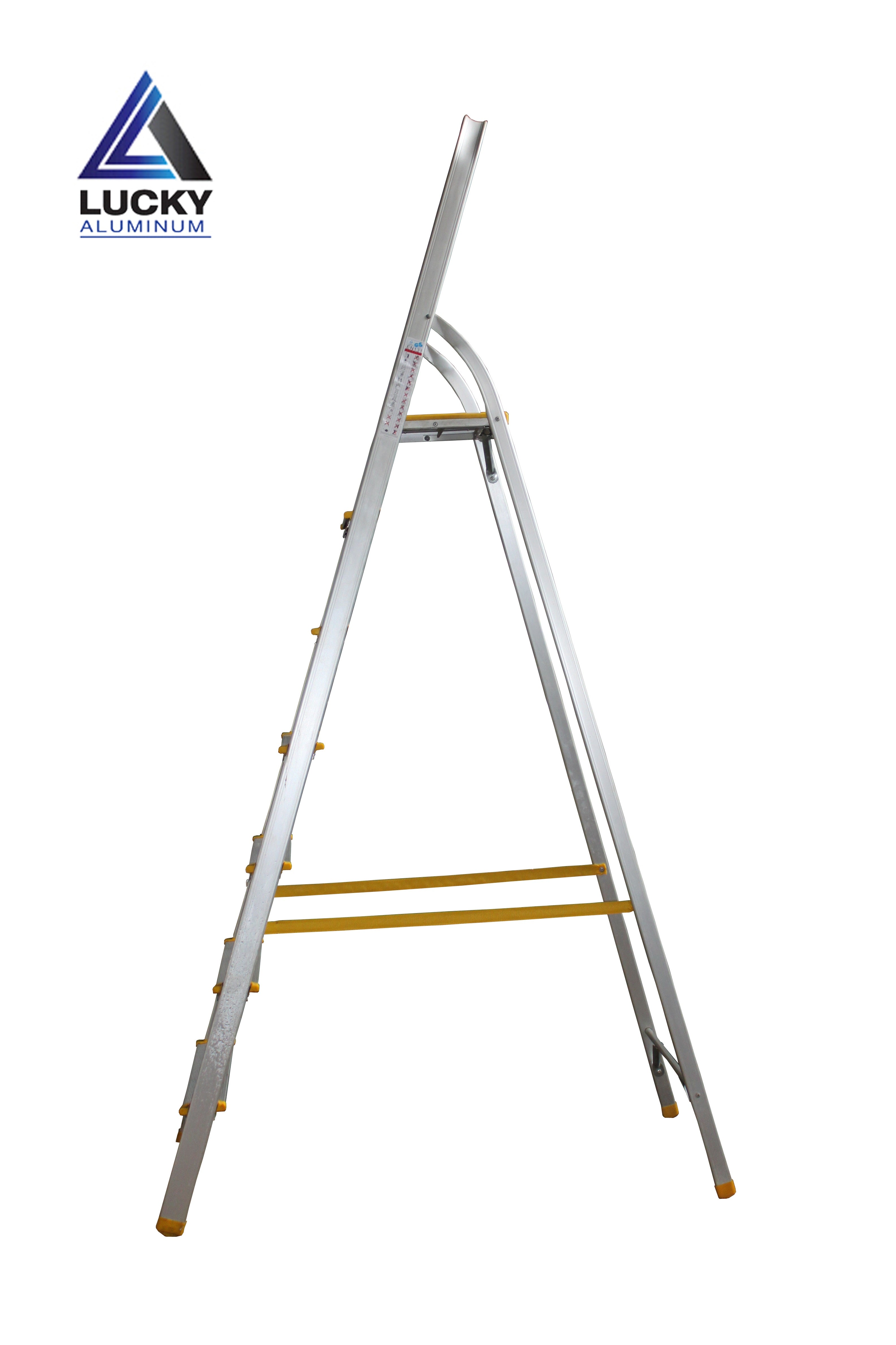 Aluminium 7 Step Ladder With Handle Rust Proof Light Weight Long Lasting Heavy Duty Lucky Aluminium Lucky Home Alu Mall Manufacturers of Ladders Cloth Dryers Mops Tables Furniture in Pakistan 1