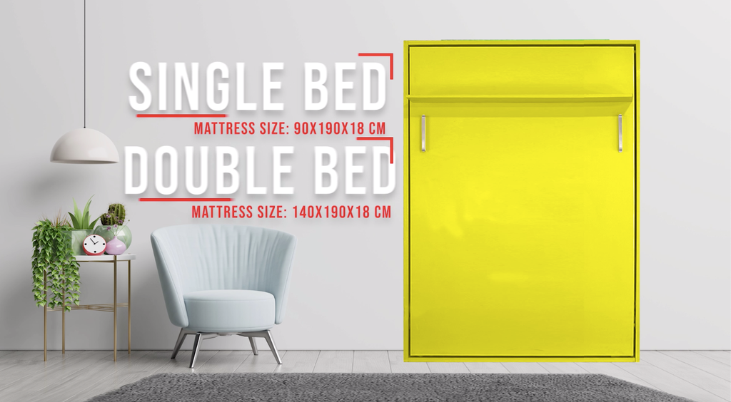 Double Bed Wall Bed Murphy Bed Folding Bed Without Mattress ADVANCE